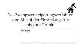 thumbnail of medium 01 - Verkehrswert / Beteiligte / Terminsbestimmung / Fristen (SFN)